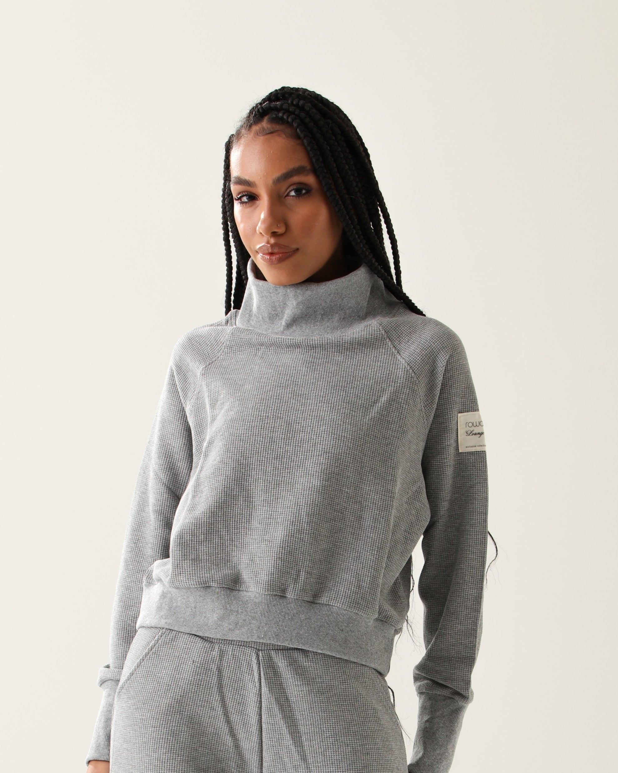 Blusa de Moletom Rowa Lounge Daily - Cinza ROWA STORE DI6