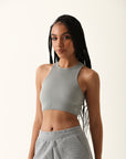 Regata Cropped Canelada Juju - Cinza ROWA STORE DI7
