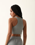 Regata Cropped Canelada Juju - Cinza ROWA STORE DI7