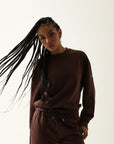 Blusa Moletom Modal - Café Escuro ROWA STORE DI7