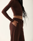 Calça Moletom Modal - Café Escuro ROWA STORE DI7