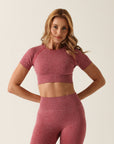 Cropped Lu com abertura nas costas - Bordô ROWA STORE DI7