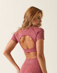 Cropped Lu com abertura nas costas - Bordô ROWA STORE DI7