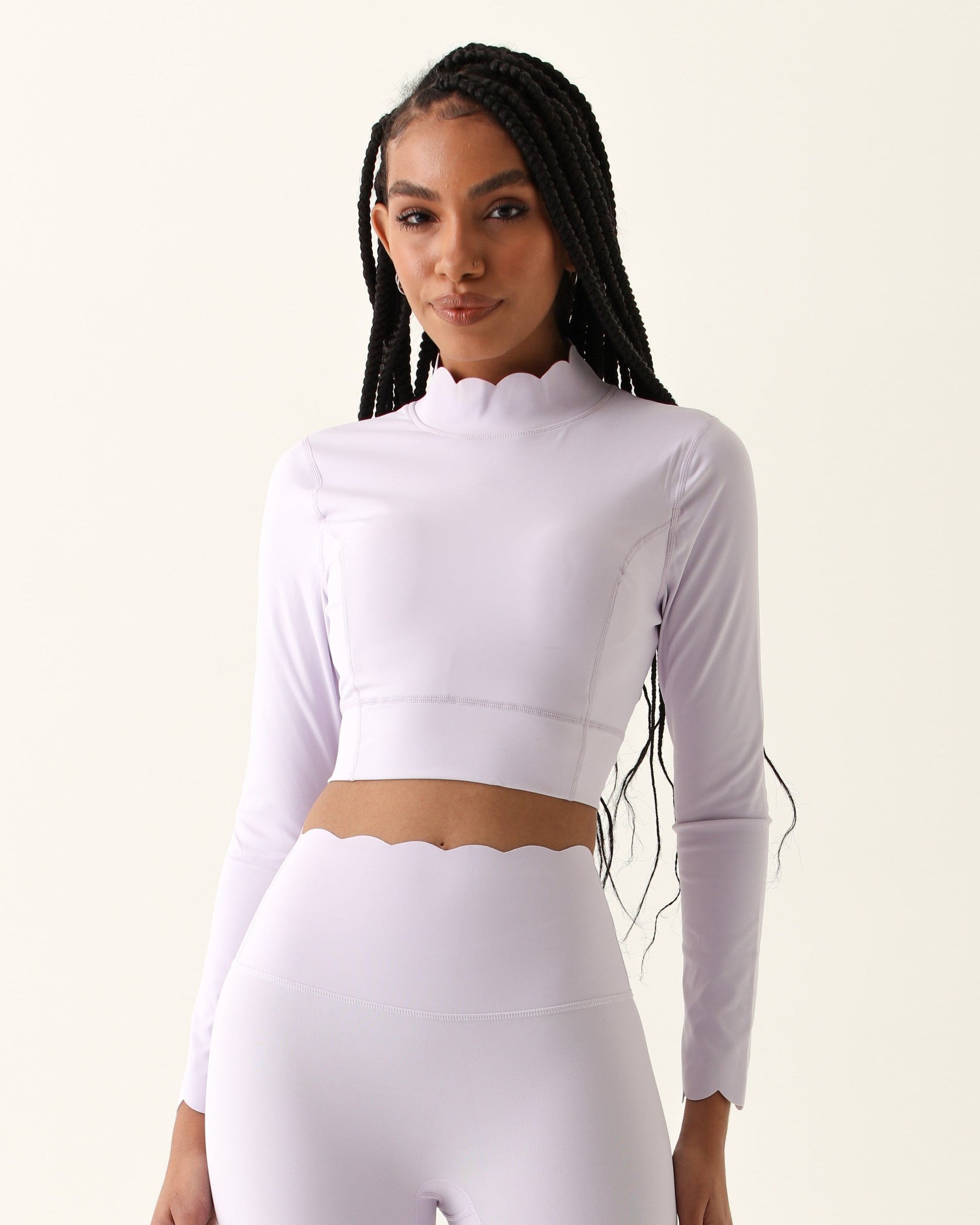 Top Heart de Manga Longa - Lavanda ROWA STORE DI4
