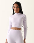 Top Heart de Manga Longa - Lavanda ROWA STORE DI4