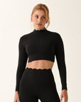 Top Heart de Manga Longa - Preto ROWA STORE DI4