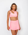 Short Saia Elisa - Rosa Chiclete