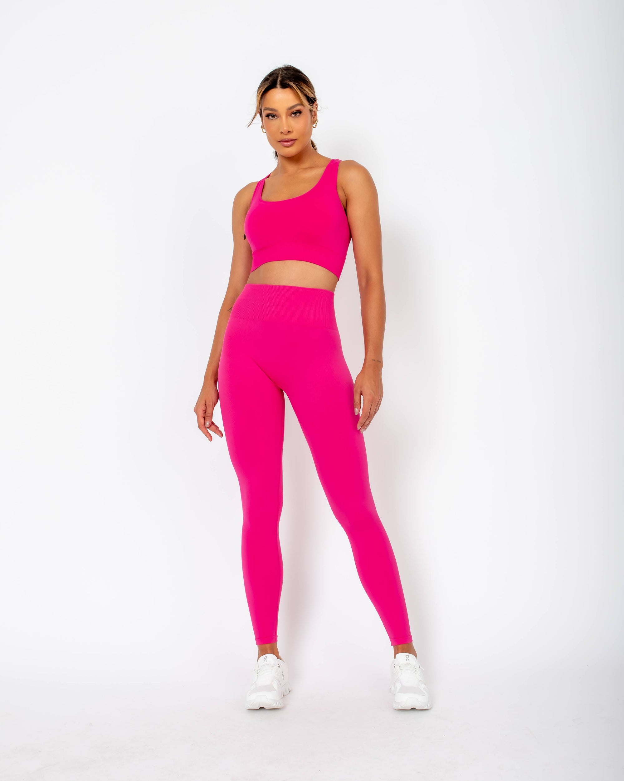Stephanie Top with Cross Back Detail - Pink