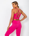 Top Stephanie com Detalhe Cruzado nas Costas - Pink