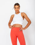Regata Cropped Canelada Juju - Branco