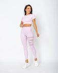 Cropped Lu com abertura nas costas - Rosa