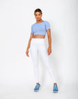 Cropped Lu com abertura nas costas - Azul Bali