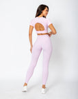 Cropped Lu com abertura nas costas - Rosa