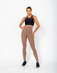 Top Canelado Paula com detalhes nas costas - Preto
