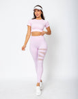 Cropped Lu com abertura nas costas - Rosa