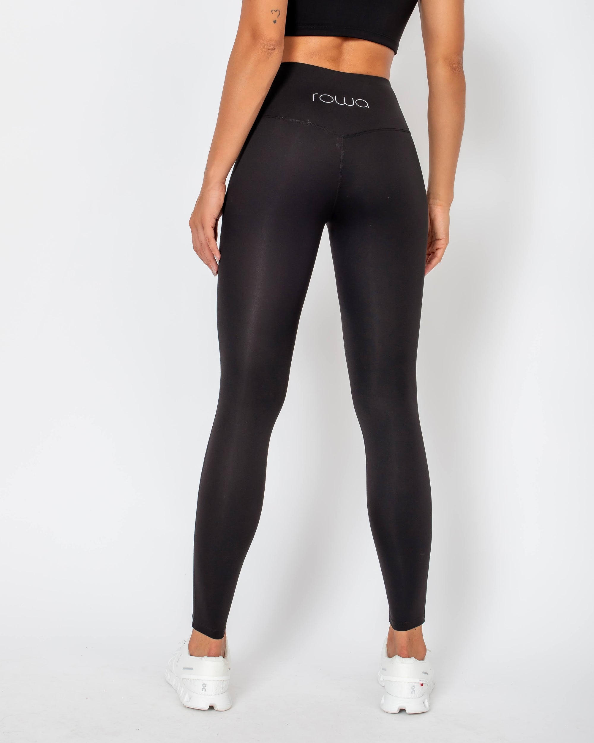 Anita Leggings with sheer details - Black
