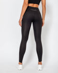 Anita Leggings with sheer details - Black