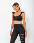 Top Angel com Manguinha Estilizada - Preto