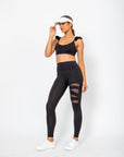 Anita Leggings with sheer details - Black