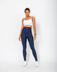 Helena Ribbed Leggings - Navy Blue