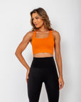 Top Stephanie com Detalhe Cruzado nas Costas - Laranja
