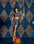 Cropped Lu com abertura nas costas - Preto ROWA STORE DI5