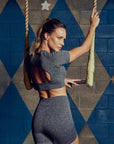 Cropped Lu com abertura nas costas - Preto ROWA STORE DI5