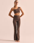 Legging Heart Flaire - Marrom
