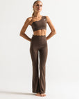 Legging Heart Flaire - Marrom