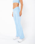 Calça Legging Flare Keh - Azul Pastel