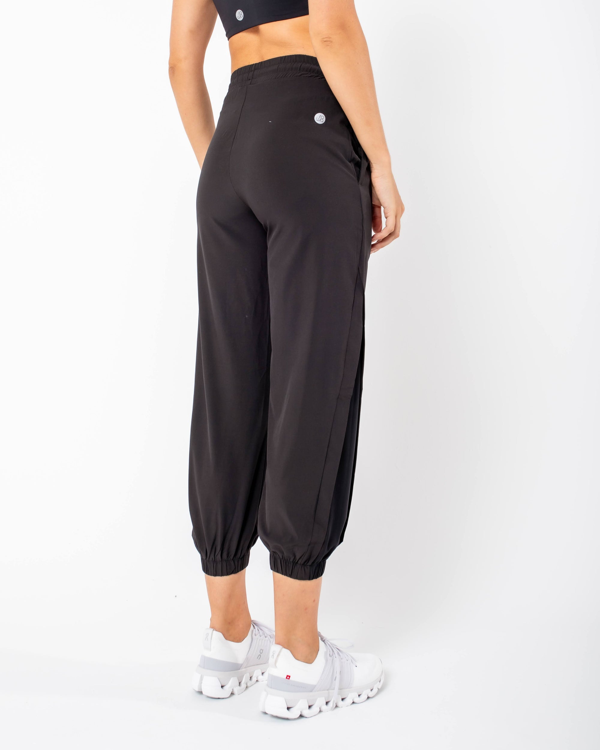 Naty Jogger Pants with side detail - Black