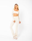 Calça Legging Flare Star - Creme