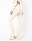 Calça Legging Flare Star - Creme