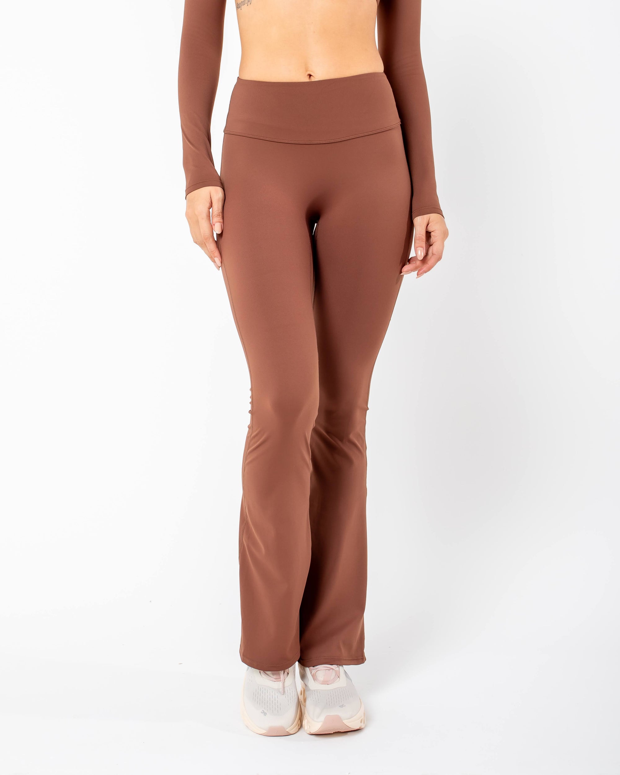 Calça Legging Flare Star - Marrom