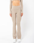 Calça Legging Flare Star - Cinza