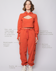 Calça de moletom Dengo - Terracota