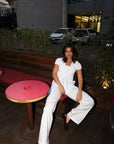Calça Cargo Carinho - Branco