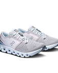 On Running Cloud X 4 Feminino Silver | Chambray ON RUNNING