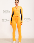 Legging reta Energia com bolsos laterais EMANA® - Laranja Citrus ROWA DROP2