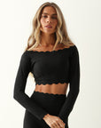 Top Heart Ombro a Ombro - Preto ROWA STORE DI4