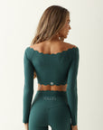 Top Heart Ombro a Ombro - Verde Musgo ROWA STORE DI8