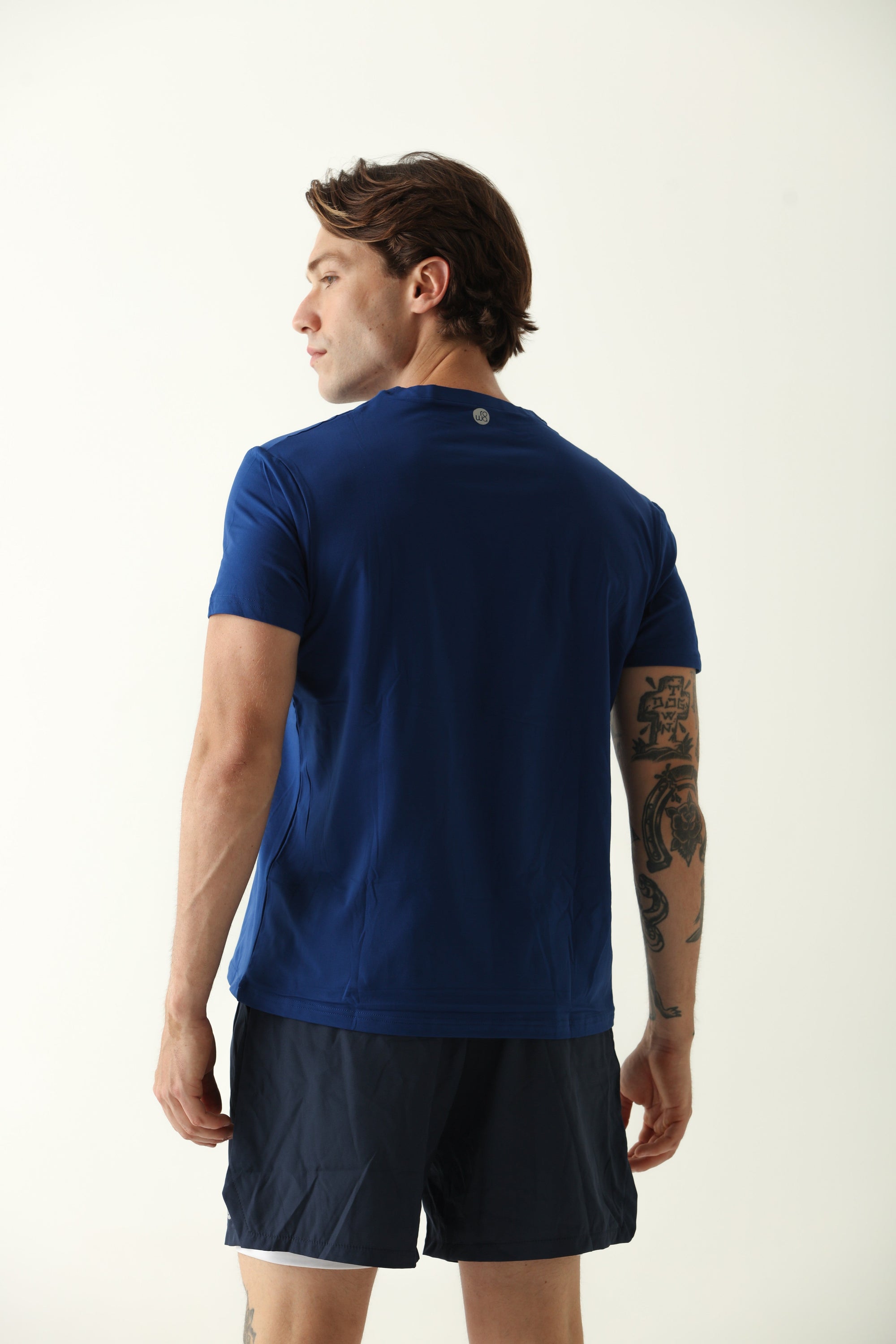 Camiseta Masculina Gola V - Azul ROWA STORE DI8