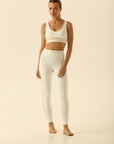Legging Memel - Branco e Ouro