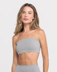Top Heart Strapless - Cinza