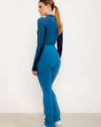 Body Leveza com mangas longas Emana® - Azul Cobalto ROWA DROP2