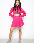 Jaqueta cropped Vigor tafetá - Rosa ROWA DROP3
