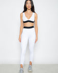 Legging Escolha de cintura alta com encaixe de pé EMANA® - Branco ROWA DROP3
