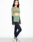 Legging Passatempo bicolor EMANA® - Verde