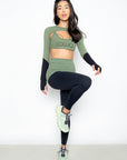 Legging Passatempo bicolor EMANA® - Verde