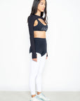 Legging Passatempo bicolor EMANA® - Preto